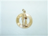 14k Yellow Gold Wedding Pendant