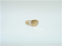 14k Yellow Gold ID Charm Ring