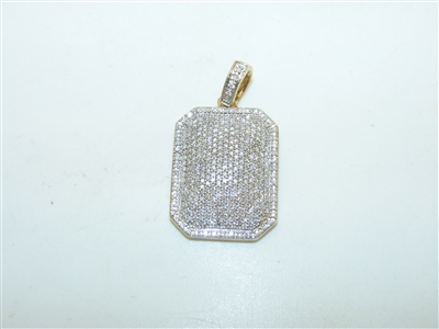 10k yellow gold Natural Diamond Pendant