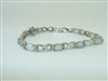 14k White Gold Opal Diamond Bracelet