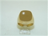 14k Yellow Gold Diamond I.D Ring