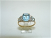 Yellow Gold London Blue Diamond Ring
