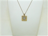 14k Yellow Gold Diamond Heart Pendant Necklace