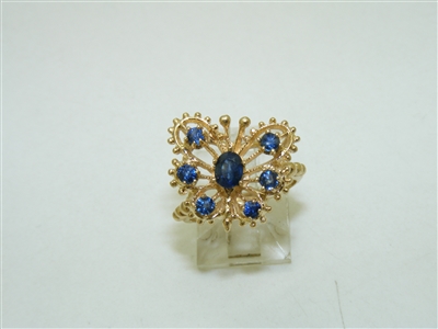 Beautiful Butterfly Natural Sapphire Ring