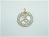 18k White and Yellow Gold Astrology Pendant
