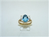 Beautiful 10k Yellow Gold London Blue Topaz
