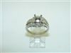 14k White Gold Open Setting Ring