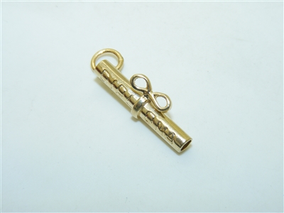 14k Yellow Gold Diploma Pendant