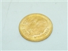 Two 1955 Cinco Pesos Mexican Yellow Gold Coin