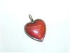 Sterling Silver Enamel Heart Pendant