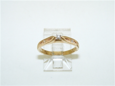 14k Yellow Gold Diamond ring