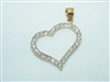 14k Yellow Gold Heart Pendant