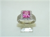 10k White Gold â€‹Pink Citrine Ring