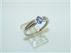 18k White Gold Tanzanite Diamond Ring