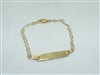 ID 14k Yellow Gold Bracelet
