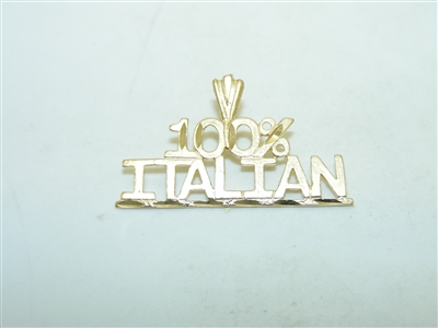 14k Yellow Gold 100% Italian Pendant