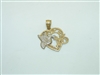 14k Yellow gold Sweet 15 Pendant