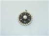 Vintage Sterling Silver Marcasite Pearl Locket/Pendant