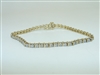 14k Yellow Gold Diamond tennis Bracelete