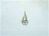 14k White gold Diamond Pendant