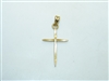 14k Yellow Gold Cross Pendant