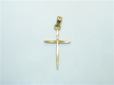 14k Yellow Gold Cross Pendant