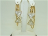 14k Yellow Gold CZ Earrings