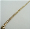 Woman's 14 K Yellow Gold Diamond Tennis Bracelet