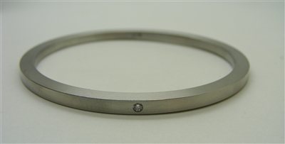 Diamond Xen Stainless Steel Bangle Bracelet
