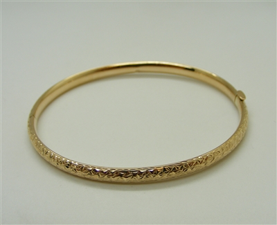14 K Yellow Gold Bangle Bracelet
