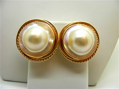 Mabe Pearl earrings