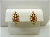 Marquise Shape Natural Ruby Earrings