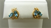Blue Topaz Marquise Earrings