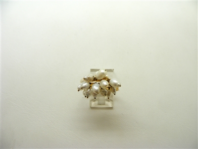 Pearls Gold Ring