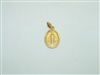 Virgin Mary 18k Yellow Gold Pendant