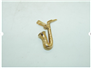 14k Yellow gold Saxophone Pendant