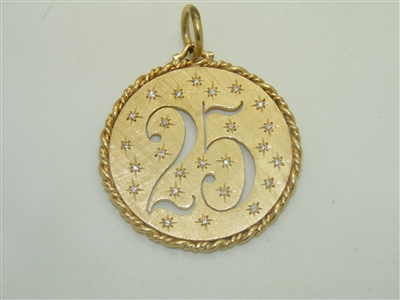 "25" Diamond Pendant