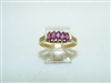 14k Yellow Gold Marquise Ruby Ring