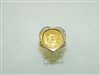 14k Yellow gold Statue Of liberty Diamond Heart Ring
