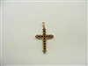 Two Sided Cross Sapphire Pendant