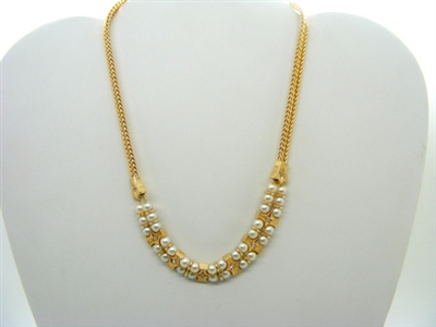 Diamond Pearl  Necklace