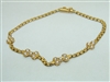 18k yellow Gold Diamond Bracelete