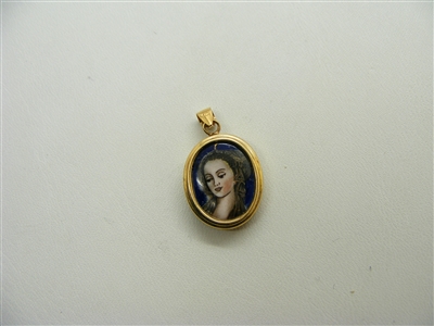 Lady Face Medallion Pendant