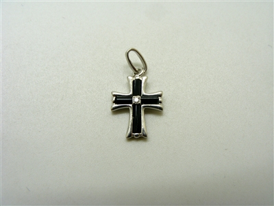 Black Enamel Cross