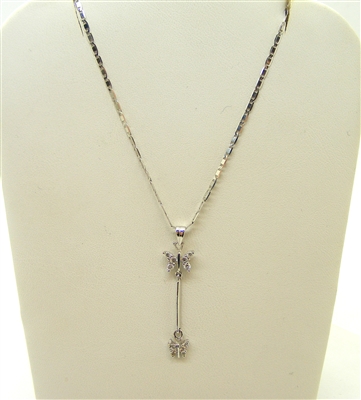 Butterfly Diamond Pendant(w/ chain)