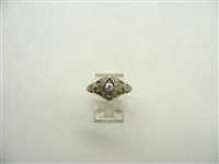 Art deco 20 Points Ring