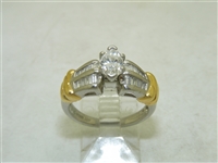 90 Points Two Tone Engagement Ring
