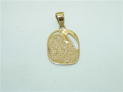 10k Yellow Gold Religious Medal