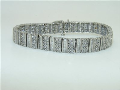 10k White Gold Diamond Tennis Bracelet