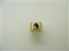 14K Yellow Gold Loose Diamond & Onyx  Ring
